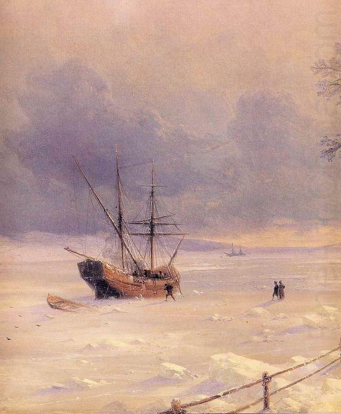 Ivan Aivazovsky Frozen Bosphorus Under Snow china oil painting image